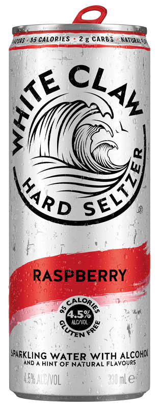 White Claw Raspberry Can